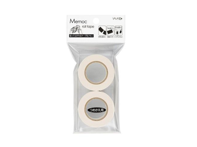 Yamato Memoc Recycled Sticky Note Slim Refills: 1 in. x 33 ft. (White) *2-pack