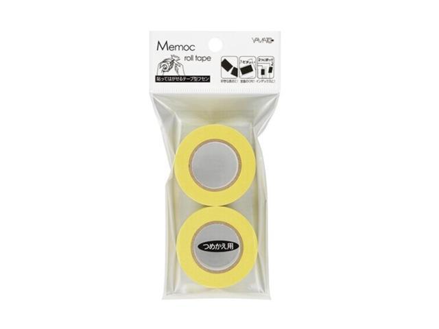 Yamato Memoc Recycled Sticky Note Slim Refills: 1 in. x 33 ft. (White) *2-pack