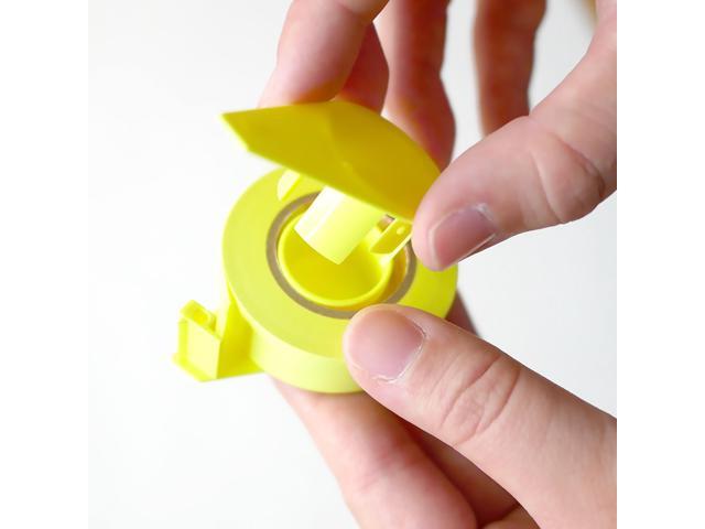 Yamato TapenFusen Pocket Size Sticky Note Dispenser: 3/5 in. x 33 ft. (Fluorescent Rose)