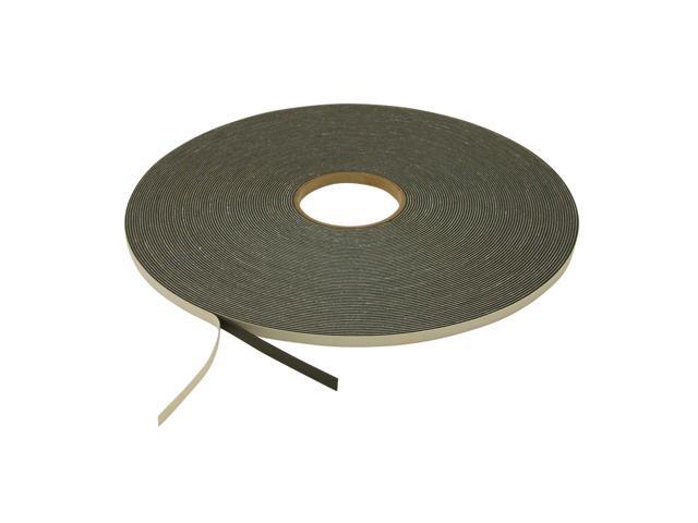 JVCC Medium-Density PVC Foam Tape [Single-Sided, Closed Cell] (SCF-02): 3/8 in. x 420 in. x 1/4 in. thick (Black)