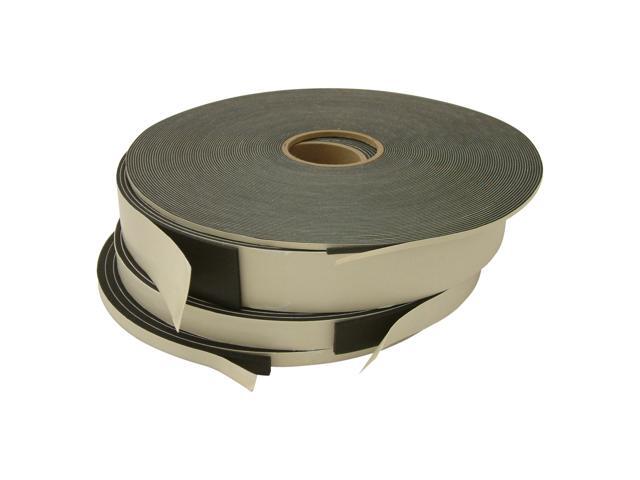 JVCC Medium-Density PVC Foam Tape [Single-Sided, Closed Cell] (SCF-02): 3/8 in. x 420 in. x 1/4 in. thick (Black)