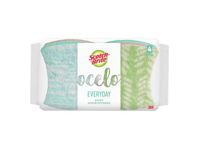 Scotch-Brite ocelo Everyday Sassy Scrub Sponges: 4-pack (Multicolored)