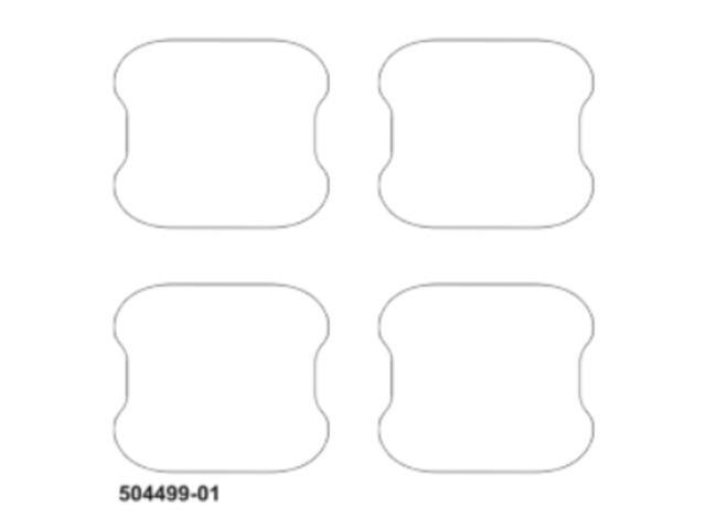 Sharpline Durashield Door Cups: 2-5/8 in. x 3-5/8 in. (Clear) *4-pack