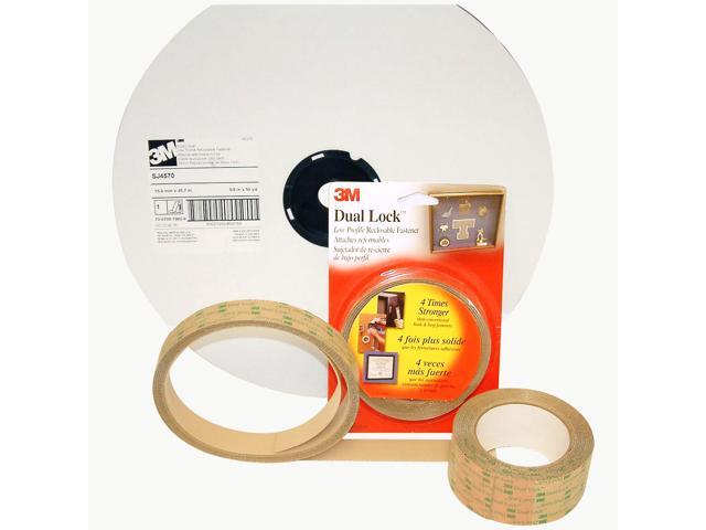 3M Dual Lock Low Profile Reclosable Fastener [Clear] (SJ4570): 1 in. x 10 ft. (Clear)