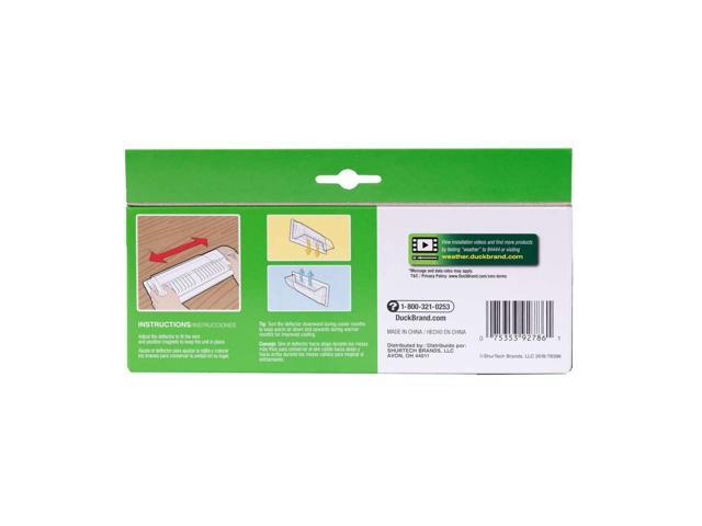 Duck Brand Air & Heat Vent Deflector: adjustable 10 in. to 14 in. deflector (Clear)