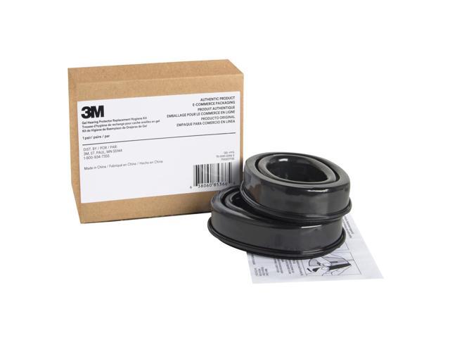 3M Gel Hearing Protector Replacement Hygiene Kit: 1 pair (Black)