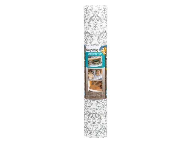 Duck Brand EasyLiner Smooth Top Shelf Liner [Non-Adhesive]: 20 in. x 18 ft. (Grey)