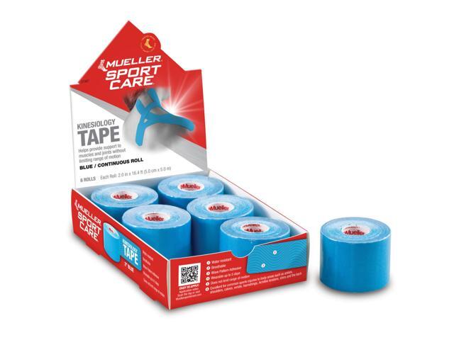 Mueller Continuous Roll Kinesiology Tape: 2 in. x 16.4 ft. (Blue) *6-pack