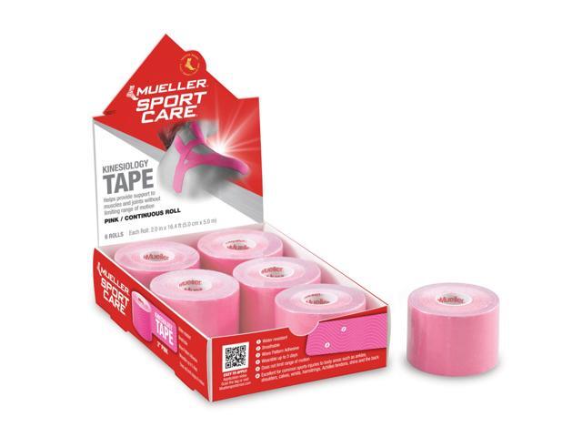 Mueller Continuous Roll Kinesiology Tape: 2 in. x 16.4 ft. (Pink) *6-pack