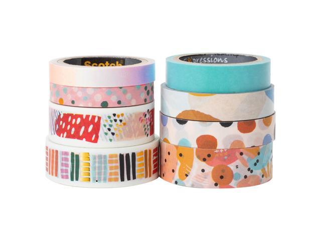 Scotch Washi Tape [8-Pack]: 8-pack (Abstract Modern Design)