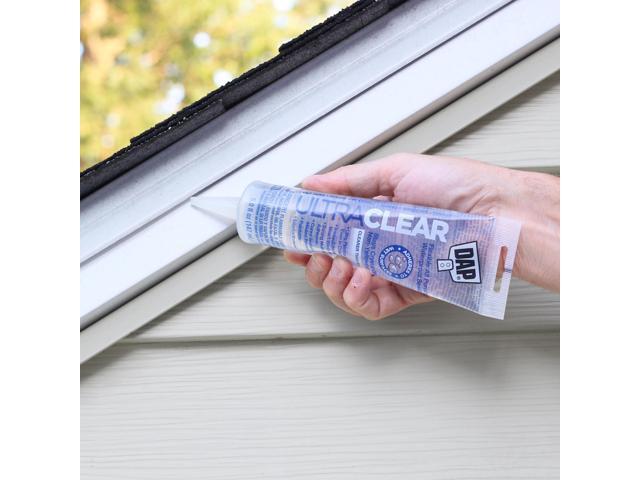 DAP Ultra Clear Flexible All Purpose Waterproof Sealant: 2.8 fl oz. (Crystal Clear)