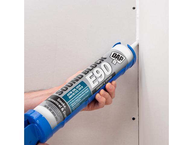 DAP E90 SOUND BLOCK Acoustical, Draft, Smoke & Sound Sealant: 28 fl. oz. (White)