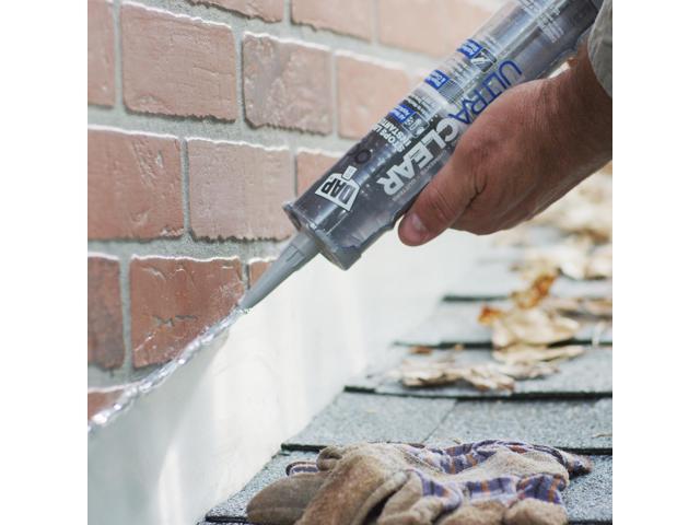 DAP Ultra Clear Roof Waterproof Rubberized Sealant: 10.1 fl oz. (Crystal Clear)