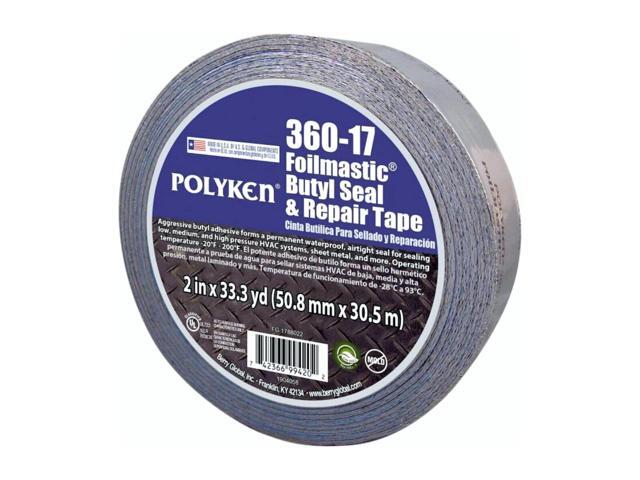 POLYKEN 360-17 FoilTape,Aluminum,33-7/8ydL,1-7/8inW