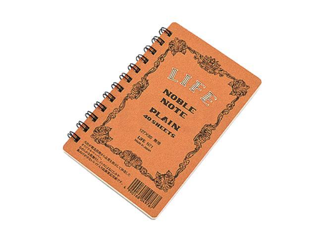Life Noble Note Plain Mini Ring Notebook: 3 in. x 5 in. (Brown Cover, Blank Pages)