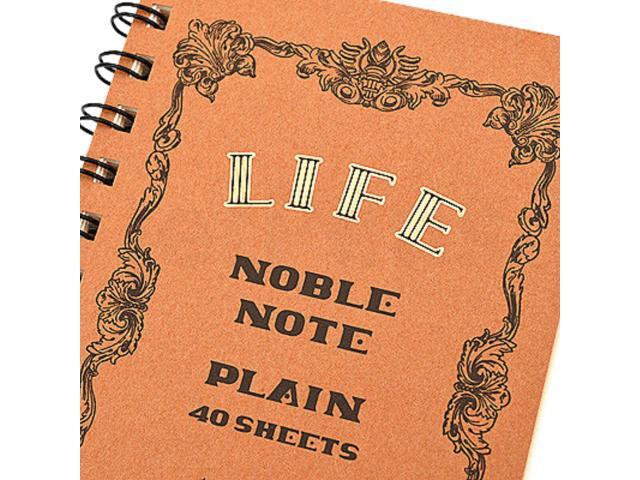 Life Noble Note Plain Mini Ring Notebook: 3 in. x 5 in. (Brown Cover, Blank Pages)