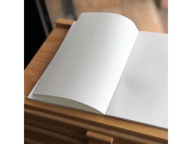 Life Margin Section Notebook [Bound On Side]: 7 in. x 10 in. (Tan/Yellow Cover, Gridded Pages) *B5 notebook