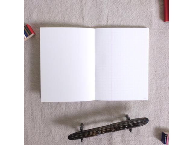 Life Margin Section Notebook [Bound On Side]: 7 in. x 10 in. (Tan/Yellow Cover, Gridded Pages) *B5 notebook