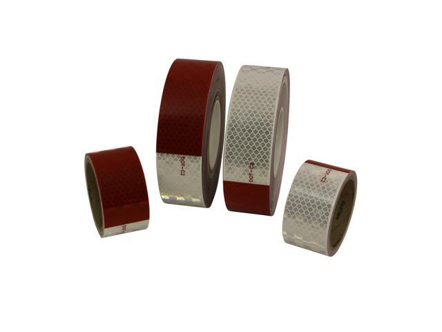 FindTape Microprismatic Sealed Reflective Conspicuity Tape [DOT-C2 10 yr.]: 2 in. x 50 yds. (Alternating 11 in. Red 7 in. White / Honeycomb Design)