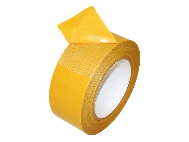 JVCC Double-Sided Scrim Tape [Heavy Duty] (DC-SCRIM-9): 2 in. (48mm actual) x 75 ft. (Clear)