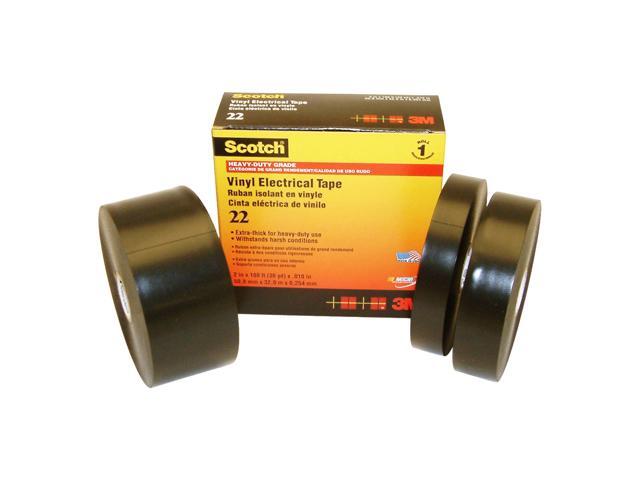 Scotch Heavy-Duty Grade Extra Thick Electrical Tape (22): 1/2 in. x 36 yds. (Black) *2-pack