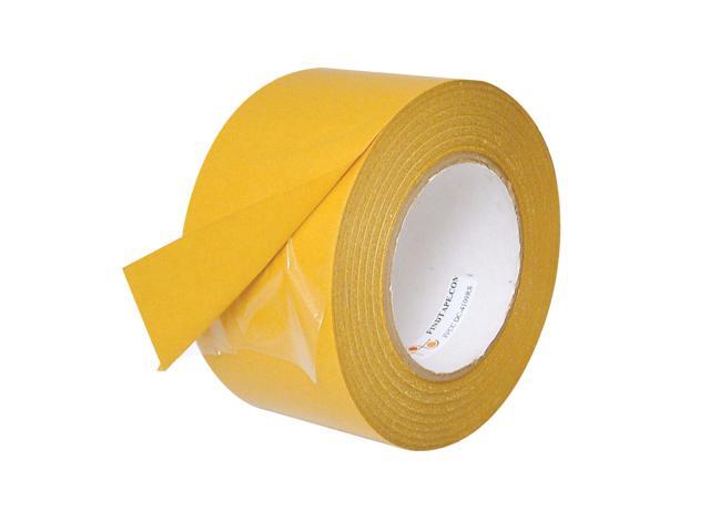 JVCC Double-Sided Film Tape: 3 in. (72mm actual) x 60 yds. (Clear)