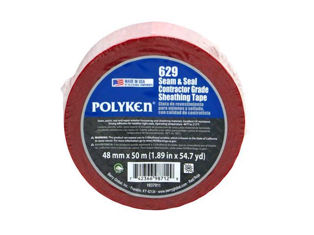 Polyken Seam & Seal Contractor Grade Sheathing Tape: 2 in. x 55 yds. (Red)
