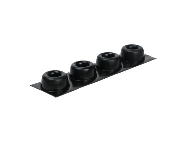 3M Bumpon Self-Adhesive Protectors: 0.88 in. width x 0.4 in. thick (Black) *4 pieces SJ5009-STRIP
