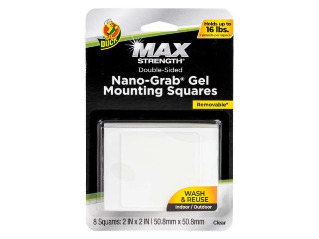Duck Brand Max Strength Nano-Grab Gel Mounting Squares: 2 in. x 2 in. (Clear) *8-squares 288338