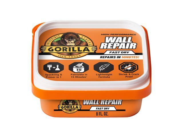 Gorilla Wall Repair Spackling + Primer: 8 oz. tub (White) 107054