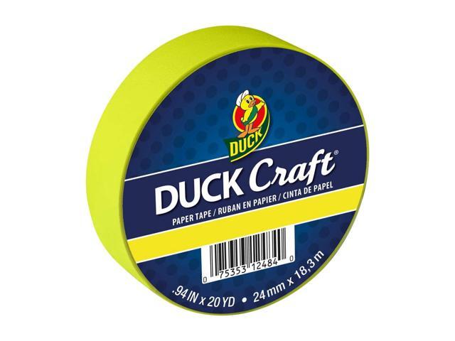 Duck Brand Craft Paper Tape [Neon]: 1 in. x 60 ft. (Neon Yellow) 285963