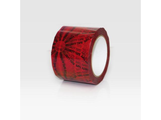 FindTape Printed Security Carton Sealing Tape (SKU SPT): 3 in. (72mm actual) x 72 yds. (Red)