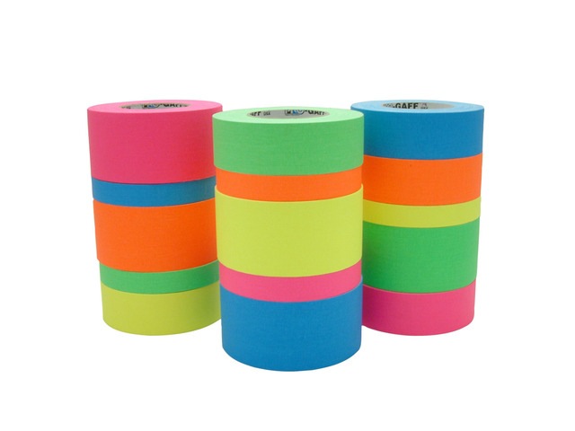 Pro Tapes Premium Fluorescent Gaffers Tape (PRO-Gaff-Neon): 1 in. x 50 yds. (Fluorescent Orange)