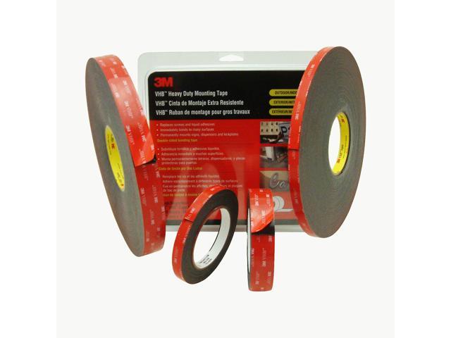 3M VHB Tape [45 mil / heavy duty mounting] (5952): 1 in. x 15 ft. (Black)