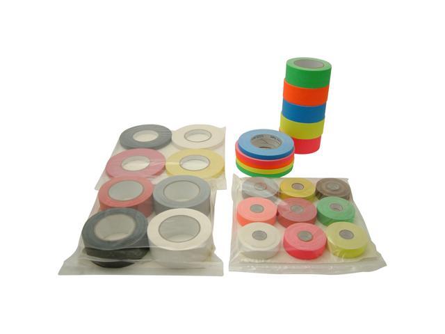 JVCC Gaff-Color-Pack Gaffers Tape Multi-Pack: 2 in. x 75 ft. 5 rolls/pack (Fluorescent Blue, Fl. Green, Fl. Orange, Fl. Pink, Fl. Yellow)