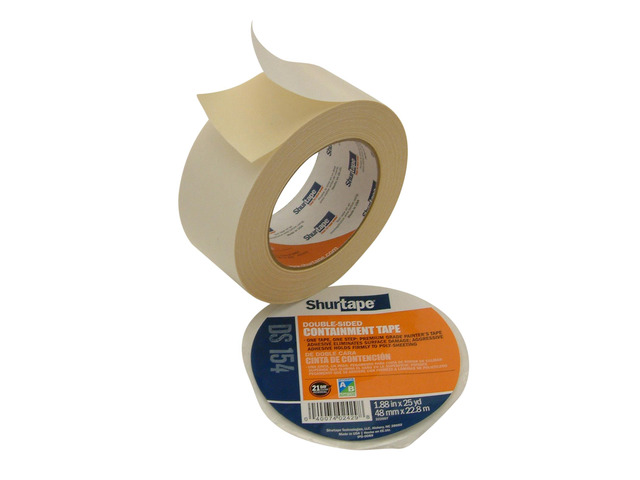 Shurtape DS-154 Double-Sided Containment Tape: 2 in. x 75 ft. (Natural)