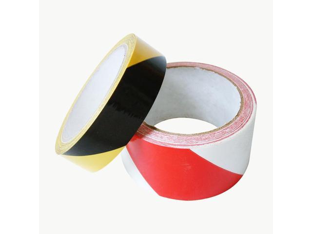 JVCC Hazard Warning Tape [6 mils thick] (HZ-8): 2 in. (48mm actual) x 18 yds. (Black with Yellow stripes)
