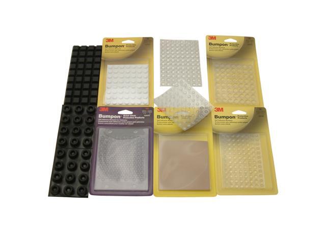 3M Scotch SJ Series Bumpon Self-Adhesive Bumpers: 0.3 in. thick x 0.81 in. wide (Black)