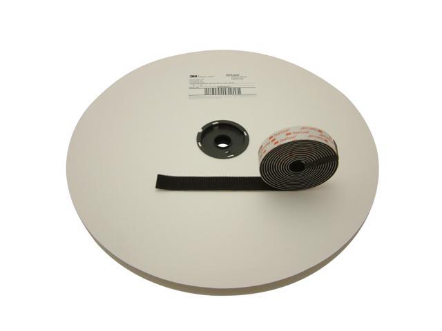 3M Dual Lock Type 400 Reclosable Fastener [Black / Acrylic Adhesive] (SJ3551): 1 in. x 10 ft. (Black)