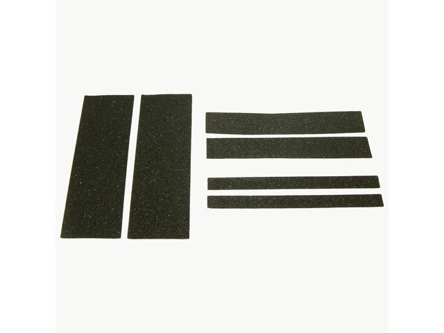 JVCC Non-Skid Strips [60 grit] (NS-S): 1 in. x 12 in. (Black) *10 rolled strips [10 strips/pack]