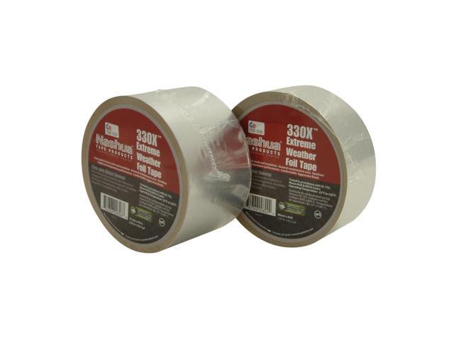 NASHUA 330X Extreme Weather Foil Tape, 2 13/16 in W x 50 1/4 yd L, 3.5 mil