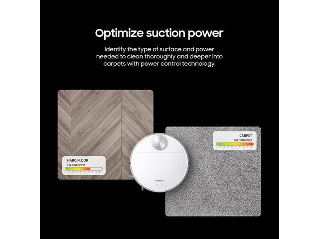 Samsung Jet Bot+ Wi-Fi Robot Vacuum Cleaner With Clean Station VR30T85513W White