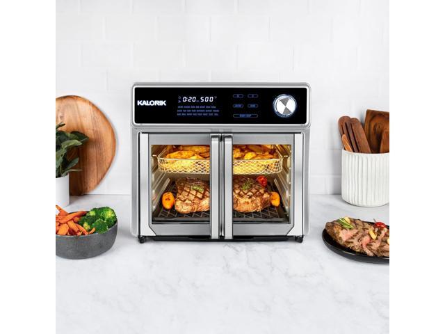 Kalorik Air Fryer Oven Grill MAXX Series 26-Quart with Smokeless Sear Technology Digital Controls Easy-View Door and 22 Smart Cooking Presets,...