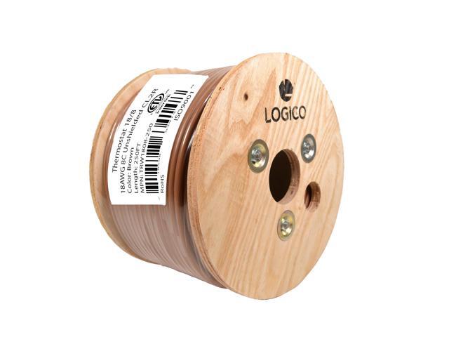18/8 Thermostat Wire HVAC Bare Copper Cable CMR/Riser-Rated Power Circuit 250ft