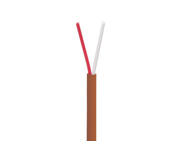 18/2 Thermostat Wire HVAC Bare Copper Cable CMR/Riser-Rated Power Circuit 500ft Brown