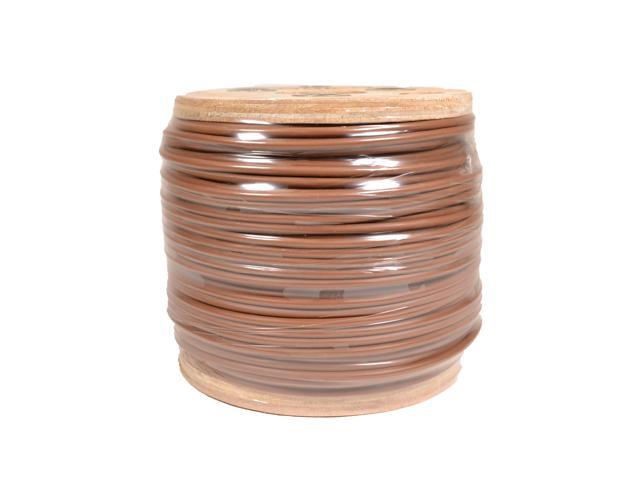 18/2 Thermostat Wire HVAC Bare Copper Cable CMR/Riser-Rated Power Circuit 500ft Brown