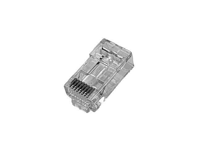 CAT6/CAT6A RJ45 8P8C Pass Through Modular Plug Unshielded connector, 100pcs