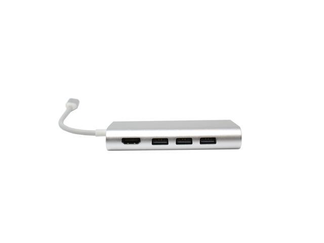 USB C Type C Hub 8-in-1 Ethernet 4K HDMI USB 3.0 Adapter for MacBook Pro Laptop
