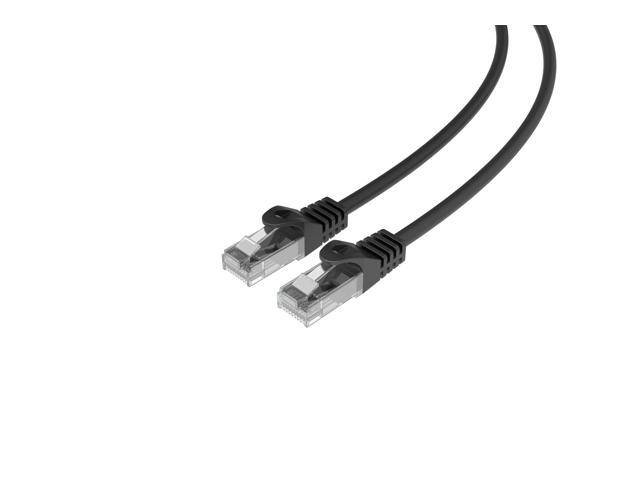 CAT6 Slim Ethernet Patch Cable 28AWG 3 ft. Black 5 Pack