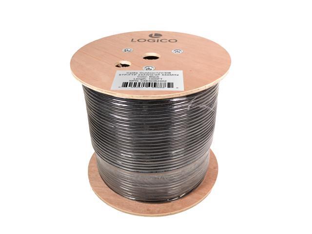 Cat6 Shielded Cable 1000ft STP/FTP Ethernet Direct Burial 23AWG Bare Copper